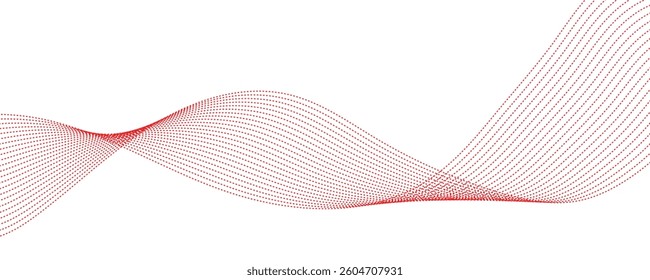 abstract red wave background. eps10