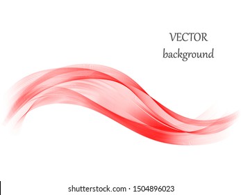 Abstract red wave, background for flyer, presentation, flyer.