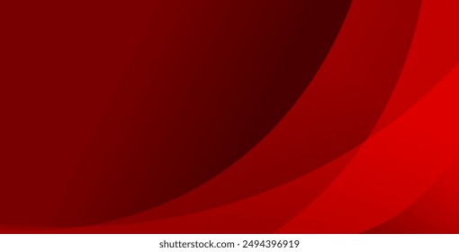 Abstract red wave background. Vector illustration