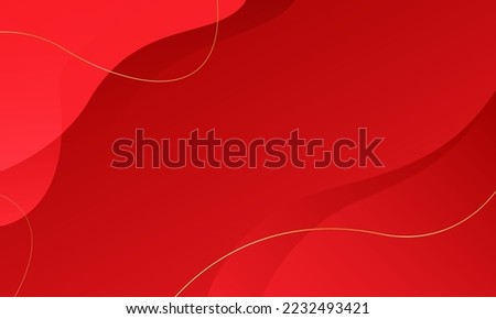 Abstract red wave background. Vector illustration