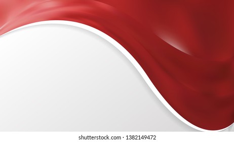 Abstract Red Wave Business Background Design Template