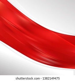 Abstract Red Wave Business Background