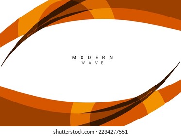 Abstract red wave design background vector