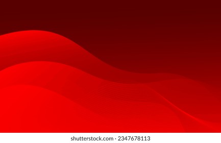 Abstract red wave design background. Eps10 vector