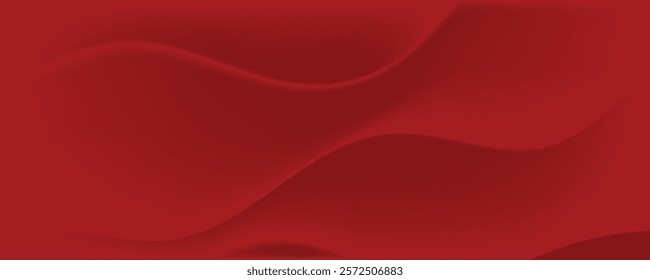 Abstract Red Wave Design Background