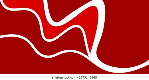 Fondo Abstractas del diseño de la onda roja, Vector abstracto del fondo 