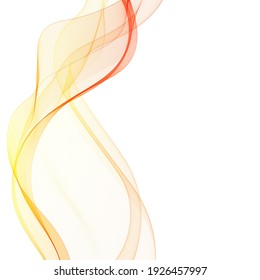 Abstract red wave. Design element. Business presentation layout