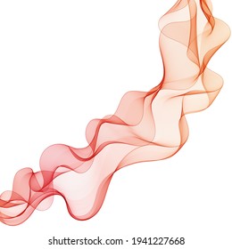 Abstract red wave. Design element. Business presentation layout