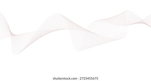 Abstractas diseño de la onda roja sobre fondo blanco