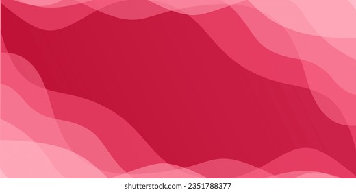 abstract red wave fluid background banner vector