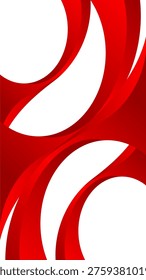 Abstract Red Wave Frame Background, Modern Curved Lines Border Design 0101
