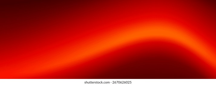 Abstract red wave gradient background. Saturated smooth hot color curved gradation wallpaper. Vibrant bright intense blur backdrop for banner, poster, leaflet, brochure, booklet. Vector ruby overlay
