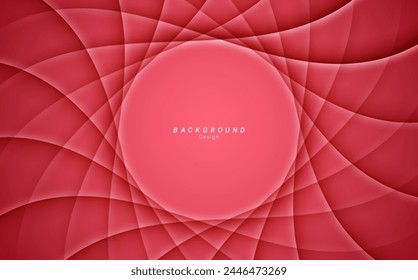 Abstract red wave line curve simple minimalist background design