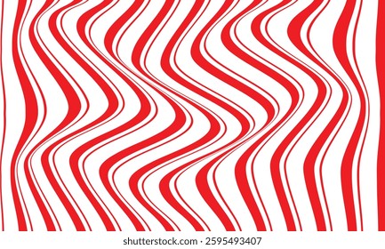 abstract red wave line geometric pattern.