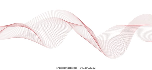 abstract red wave line pattern.