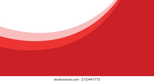 ABstract red Wave on White Background modern bacground, vector illustration