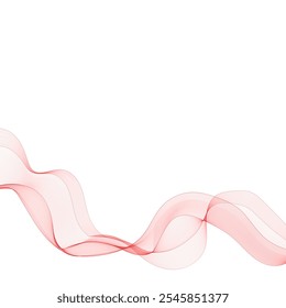 Abstract red wave. Wave pattern. Presentation template, advertising banner.