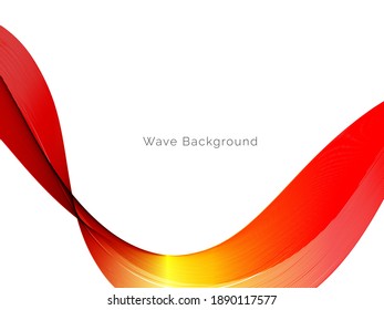 Abstract red wave smooth flowing background