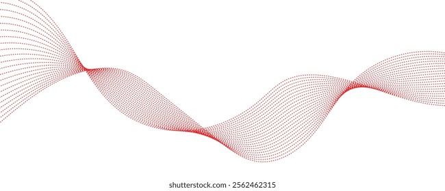 Abstract red wave vector background
