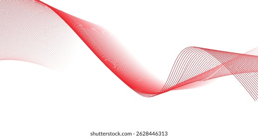 abstract red wave vector background, wave background