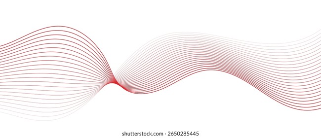 abstract red wave vector background