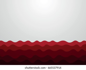 abstract red waves background