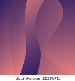 Abstract Red Waves background. Dynamic shapes composition