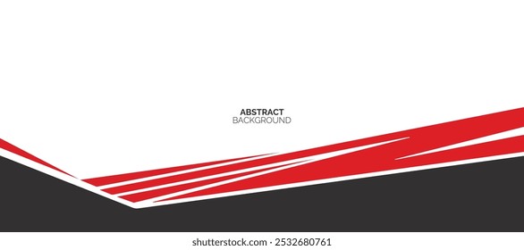 Las ondas rojas Abstractas están fluyendo sobre fondo blanco y negro. elemento de curva de fondo de línea roja. Traje para el negocio, cubierta, cabecera, Fondo de pantalla, corporativo, Sitio web, volante