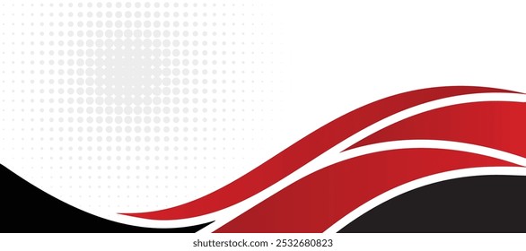 Las ondas rojas Abstractas
