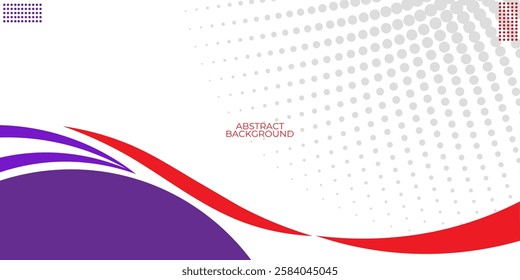 Abstract red waves are flowing on blue and white background. red blue line background curve element. Suit for business, banner, cover, header, wallpaper, corporate