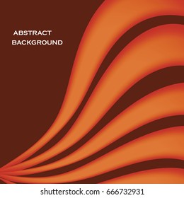 Abstract red waves flowing through a point background