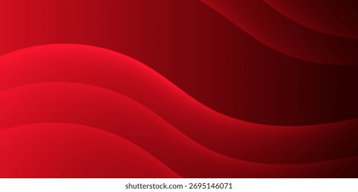 Resumo Fundo geométrico das ondas vermelhas. Design moderno de fundo. cor gradiente. Composição em formas fluidas. Adequado para design de apresentação. website, banners, papéis de parede, brochura, cartazes