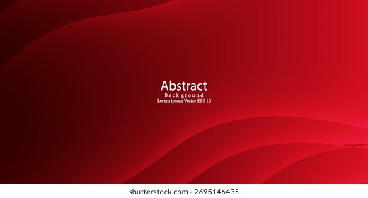 Abstract Red waves geometric background. Modern background design. gradient color. Modern creative trendy design in vector EPS 10