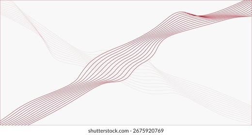 Abstrato vermelho ondas vetor ilustração Moderno fundo design Elementos de design
