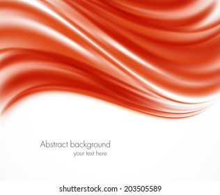Abstract red wavy background