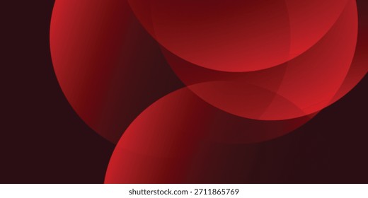 Abstract red wavy background design. Vector template bannner tecnology illustration eps10