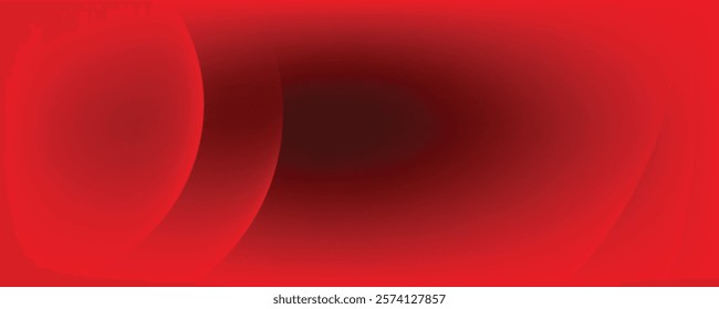 Abstract red wavy background. Dynamic shapes composition. Vector illustration
