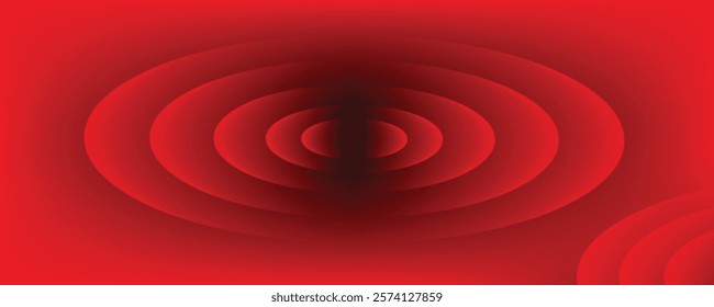 Abstract red wavy background. Dynamic shapes composition. Vector illustration