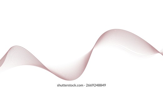 Abstract red wavy background. Vector illustration. EPS10