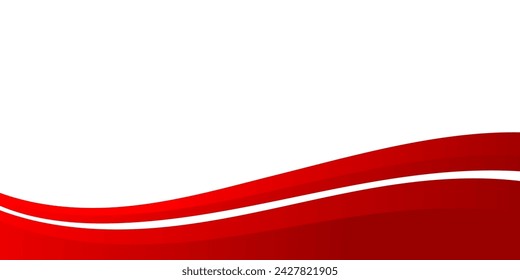 Abstract red wavy business background. Vector illustration