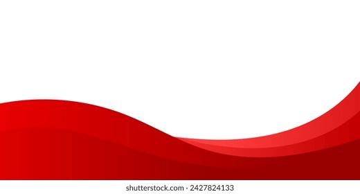 Abstract red wavy business background. Vector illustration