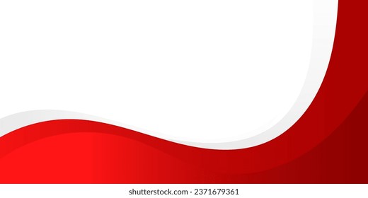 Abstract red wavy business style background. Vector illustration