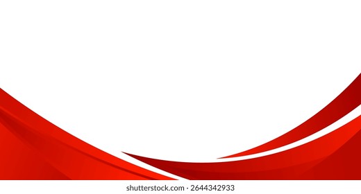 abstract red wavy business style background