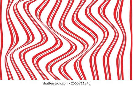 abstract red wavy line pattern can be used background.