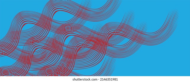 Abstract red wavy lines background. Abstract red Background Design. Pattern Background Design