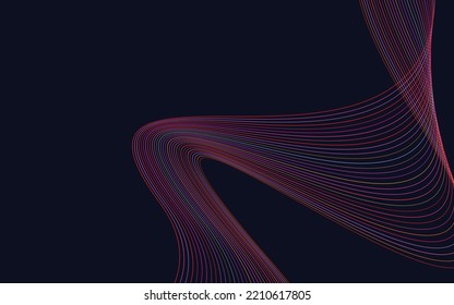 Abstract Red wavy Lines background