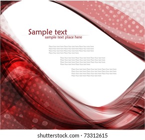 Resumen de diseño vectorial ondulado rojo