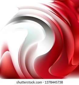 Abstract Red and White Background
