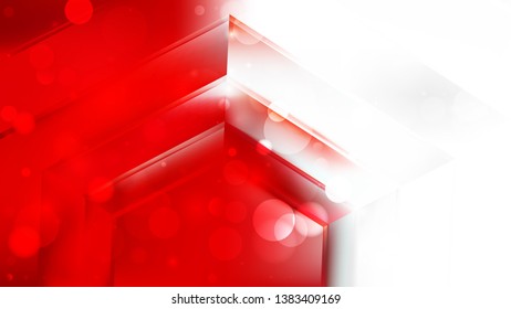 Abstract Red and White Background Illustration