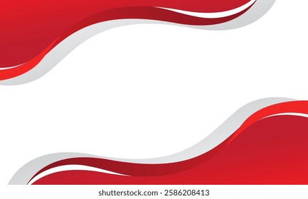 Abstract red white background image of wave shape